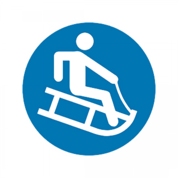 Balise Sticker Piste de luges BALI-STI-RM139